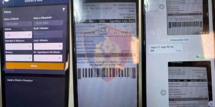 Vinin lloto në telefon, arrestohen 5 persona në Tiranë