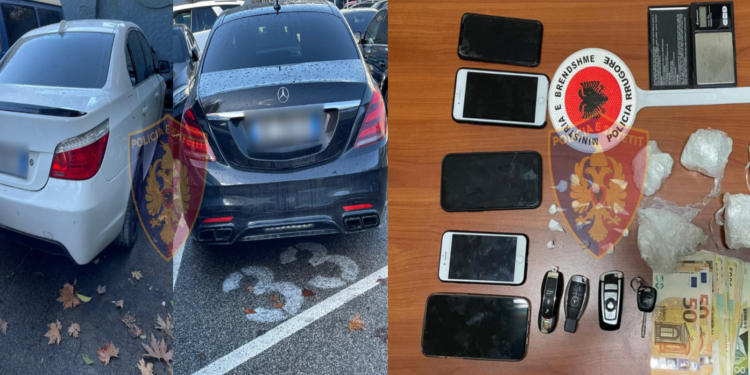 Shpërndanin kokainë në lokale nate, dhe sekuestrohen mjetet e luksit/ Arrestohen 2 të rinj në Tiranë, në kërkim bashkëpunëtori