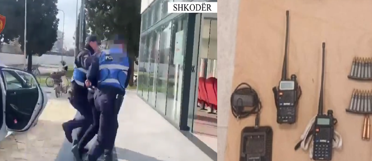 ‘Pushkë, radio policie dhe municione’, nuk iu bind policisë për ndalim, kapet 24- vjeçari në Shkodër