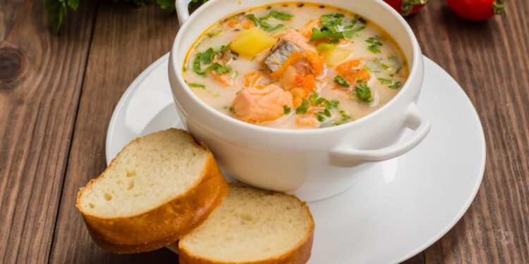 Receta e ditës, supë me peshk