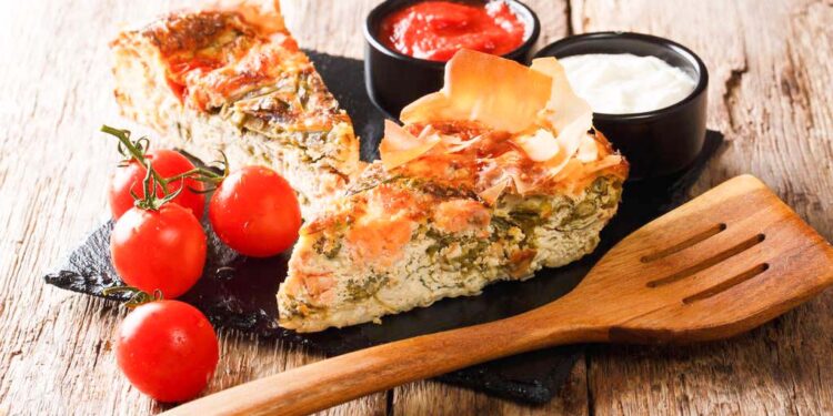 Receta e ditës, byrek me domate dhe salmon