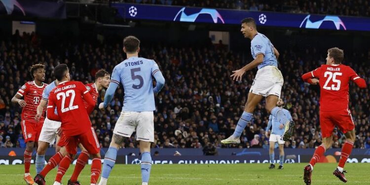 Manchester City  mposht Bayern Munich 3-0 në ndeshjen e parë çerekfinale të Champions League