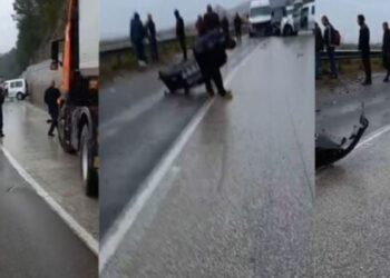 Aksident i rëndë në Pajovë të Elbasanit, përplasen disa automjete