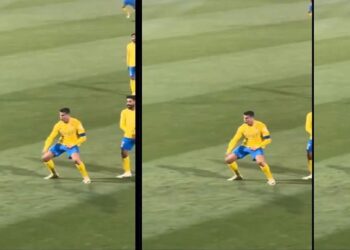 Ronaldo bën gjestin e turpshëm në fushë (VIDEO)