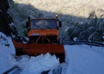 Zbardhet Dardha, reshje dëbore në qarkun e Korçës