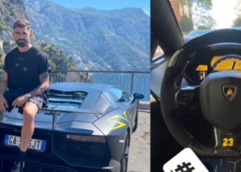 Panik për  Elseid Hysajn, i merr flakë makina luksoze dhe mbetet i bllokuar brenda