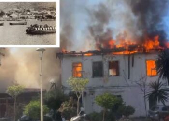 Vlerat historike të godinës që u shkrumbua nga flakët në Sarandë