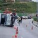 Aksidentohet furgoni i mallrave në Tiranë, plagosen 2 persona