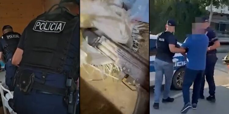 Zbulohen arsenal armësh, kokainë, heroinë e kanabis, 15 të arrestuar dhe 3 në kërkim