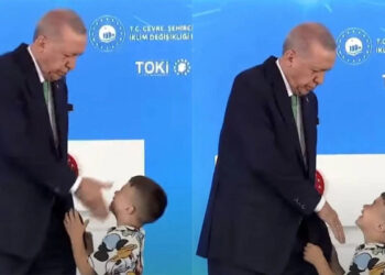 Erdogan godet një djalë të vogël se nuk i puthi dorën